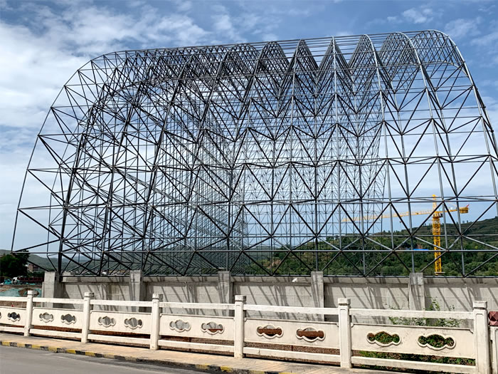 沈阳山寨矿储煤棚网架